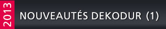 Nouveautés 2013 (1)