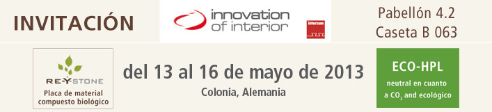 Invitación a innovation of interior en interzum 2013