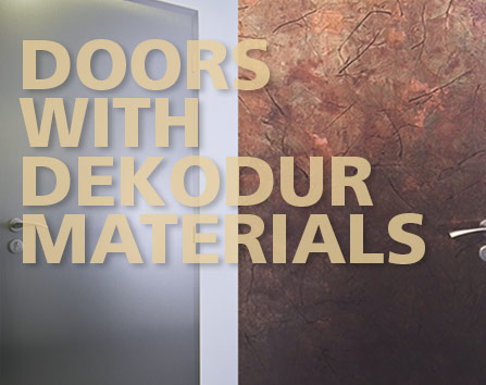 Türen mit DEKODUR-Materialien