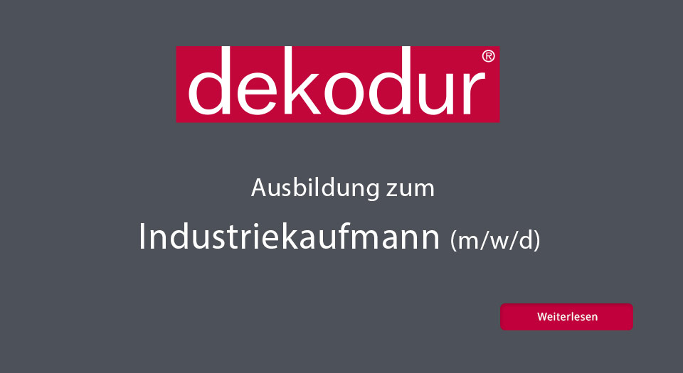 Ausbildung zum Industriekaufmann (m/w/d)